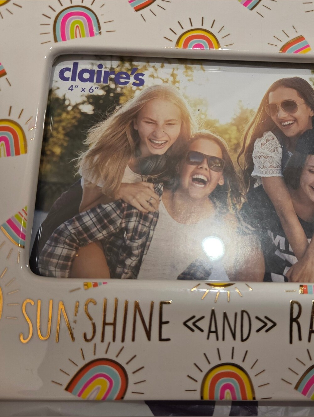Sunshine and rainbows 4x6 Frame